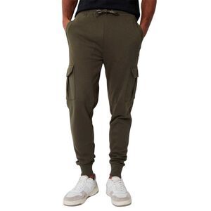 Threadbare Mens Fleece Joggers / Khaki Green